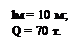: l = 10 ;&#13;&#10;Q = 70 .&#13;&#10;